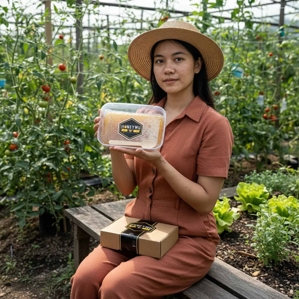 Sarang Madu Mentah Tanpa Pemanasan (Unheated)